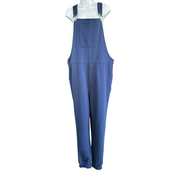 The Great Fantastic Organic Cotton Swoveralls Size L Blue Country Chore NWOT